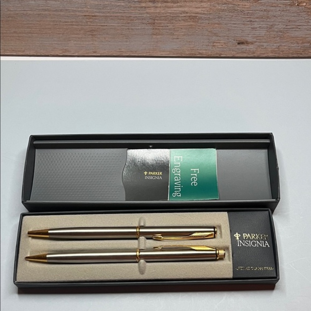 Vintage 90s Parker Insignia Pen/Pencil Set